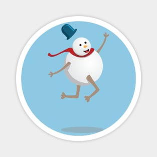 Happy snowman Magnet